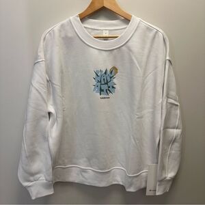 NWT M lululemon Women’s Perfectly Oversized Fleece Crew Pullover - Hawaii Island